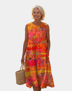 Natalia | Vestito Midi Tramonto
