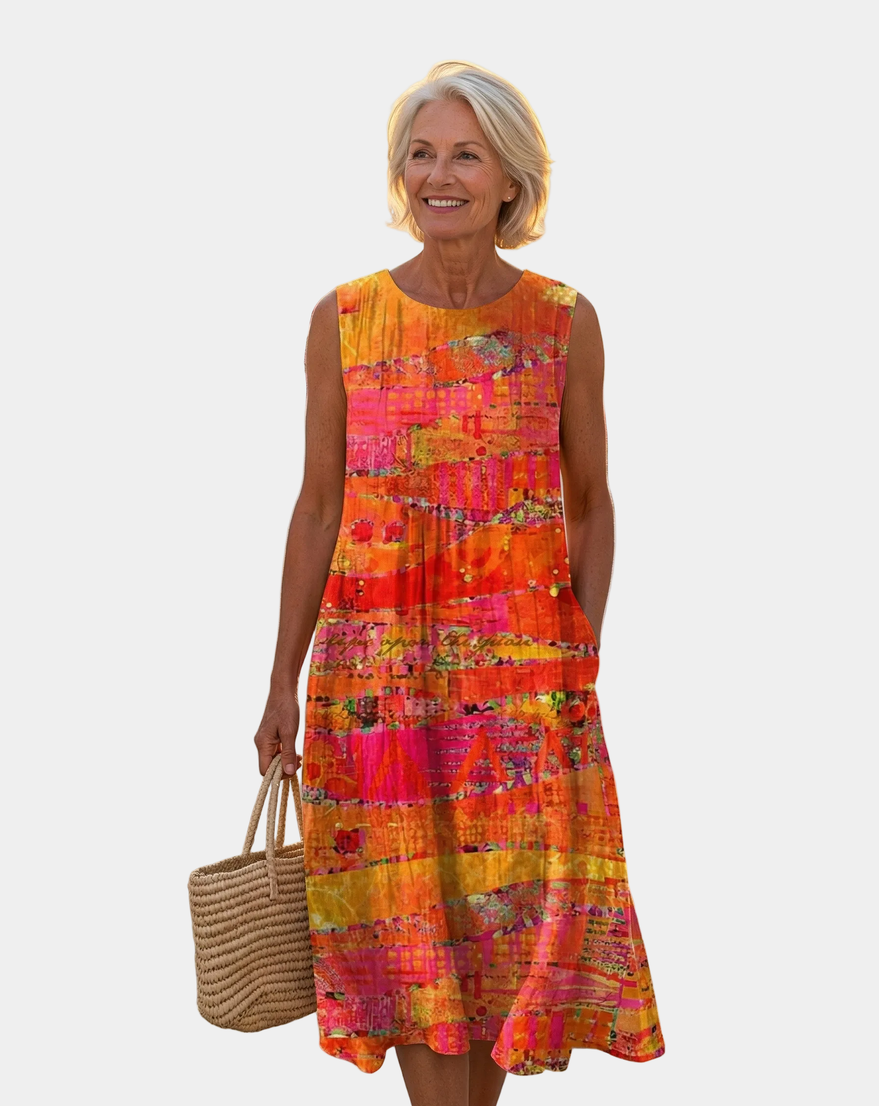 Natalia | Vestito Midi Tramonto