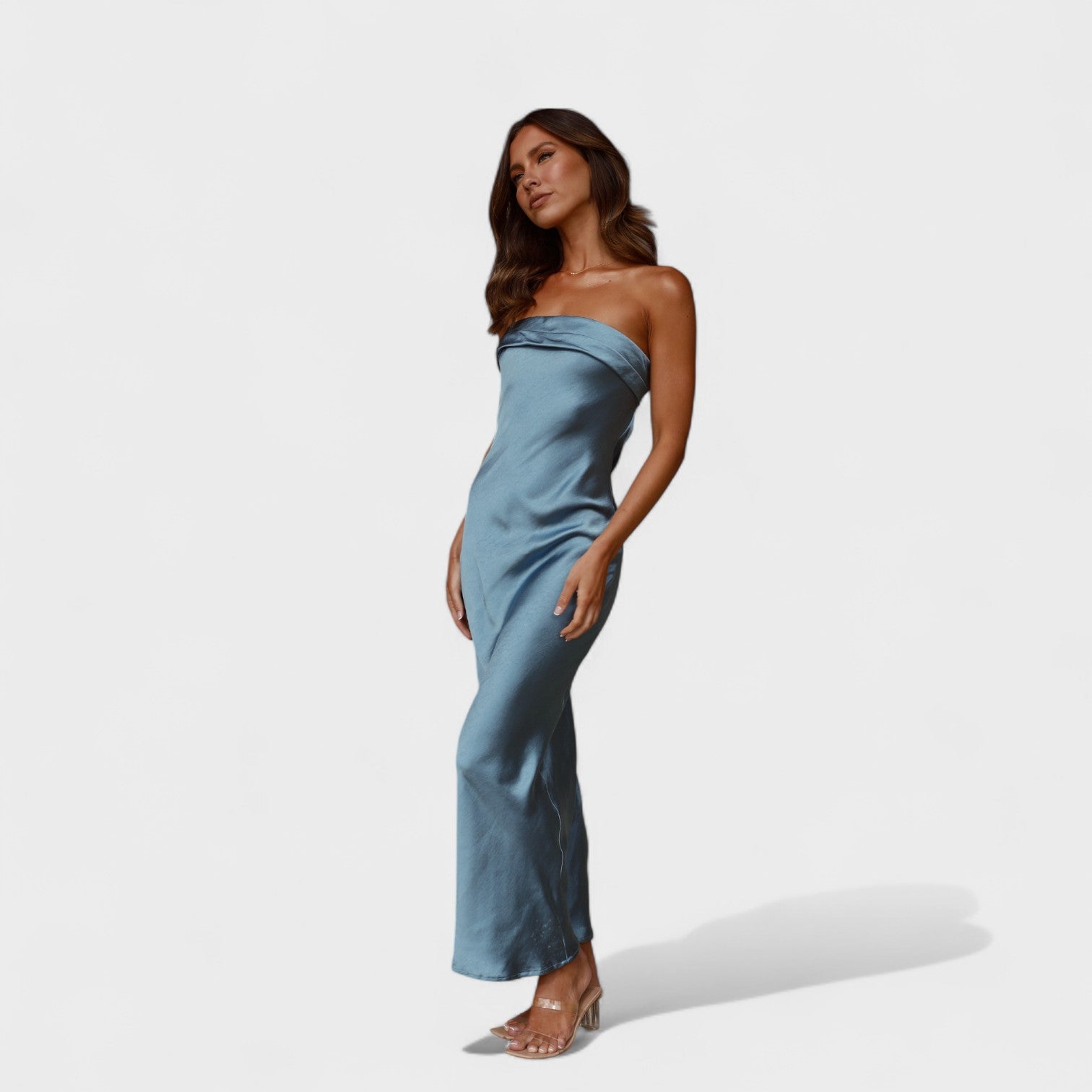 Carmen - Vestito in raso senza maniche