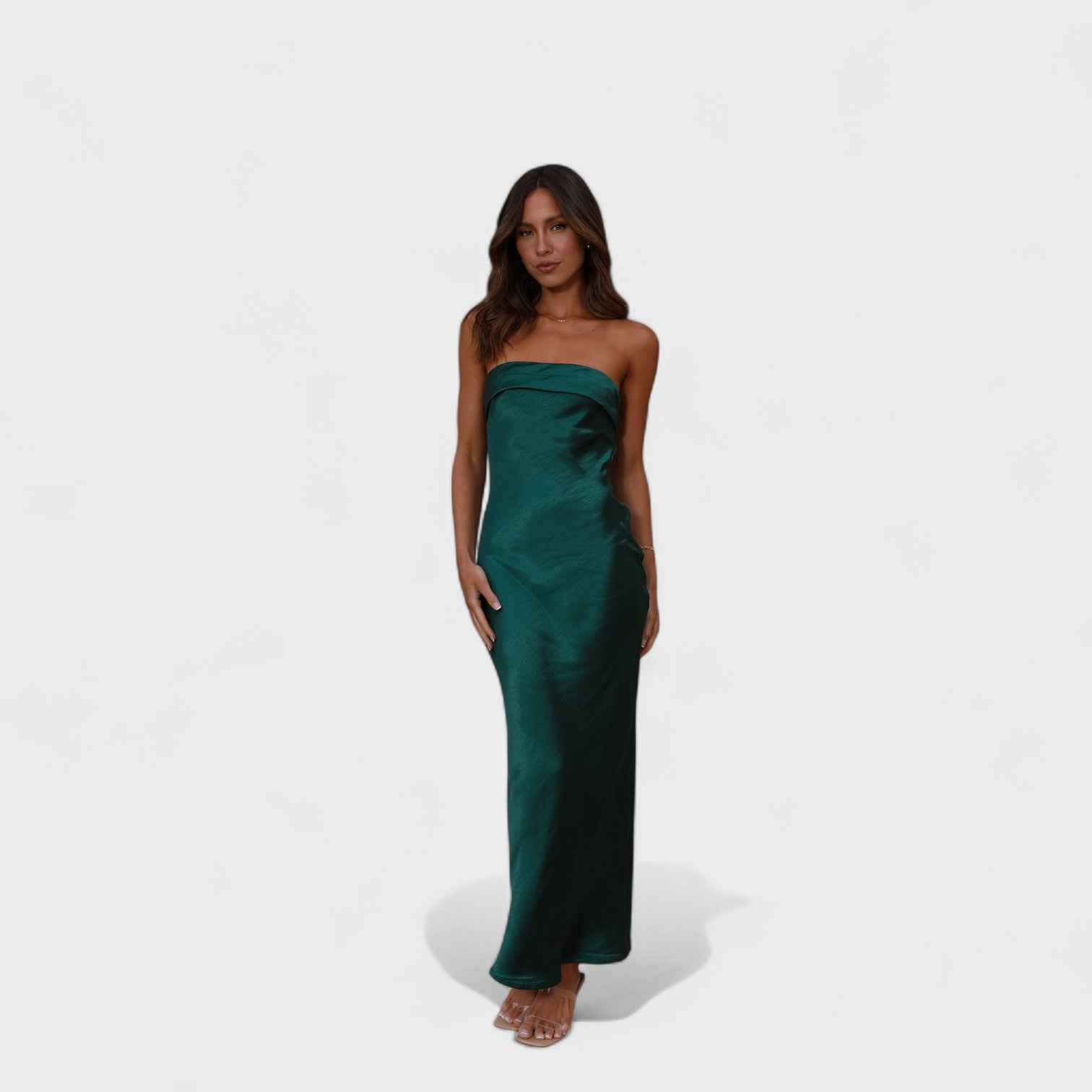 Carmen - Vestito in raso senza maniche