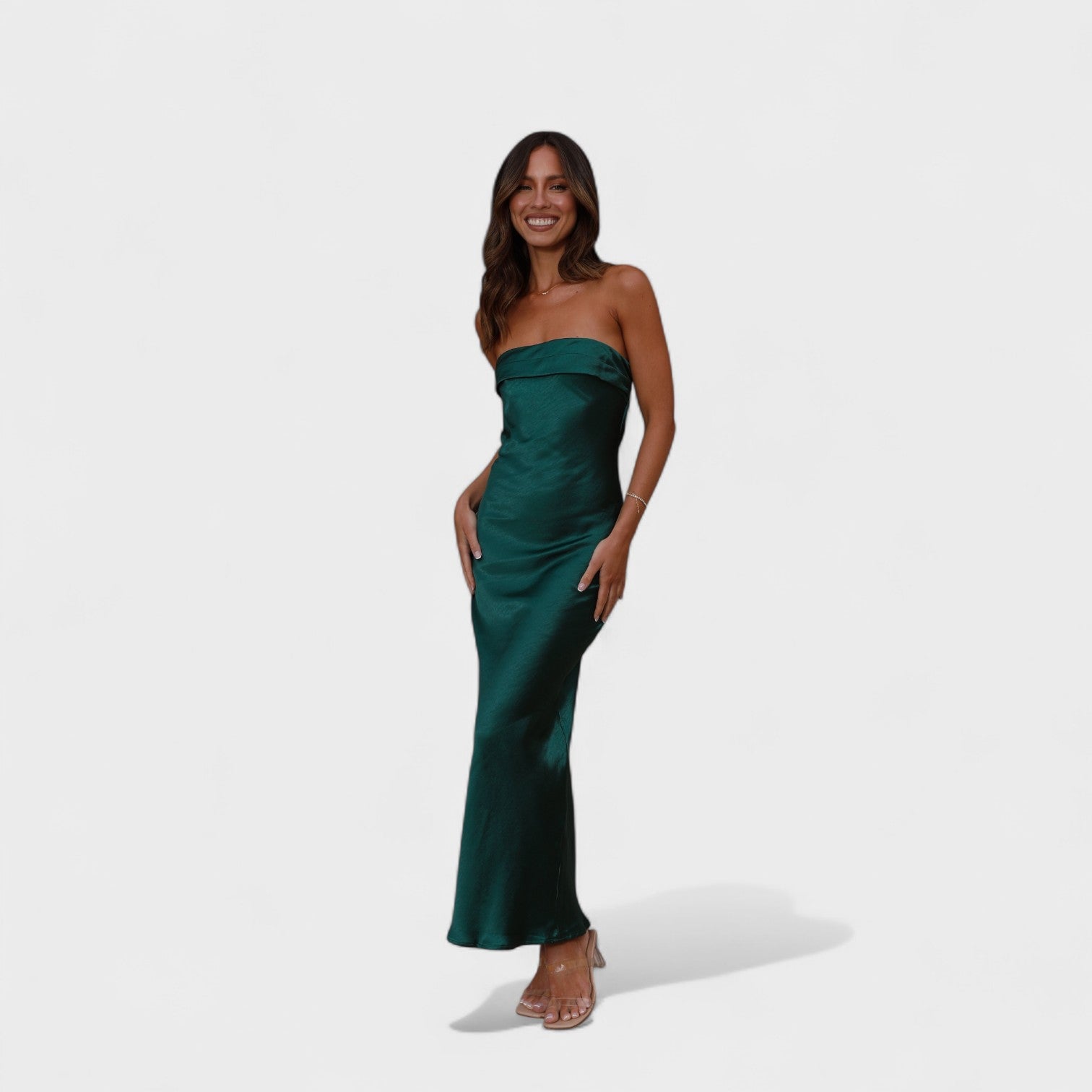 Carmen - Vestito in raso senza maniche