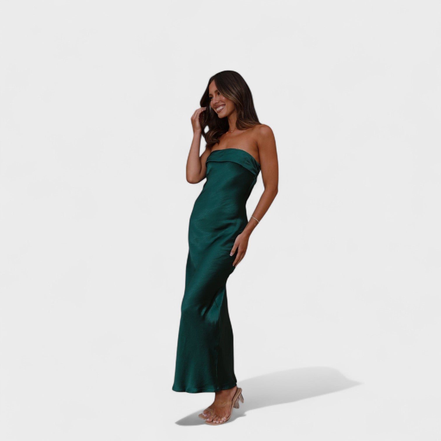 Carmen - Vestito in raso senza maniche