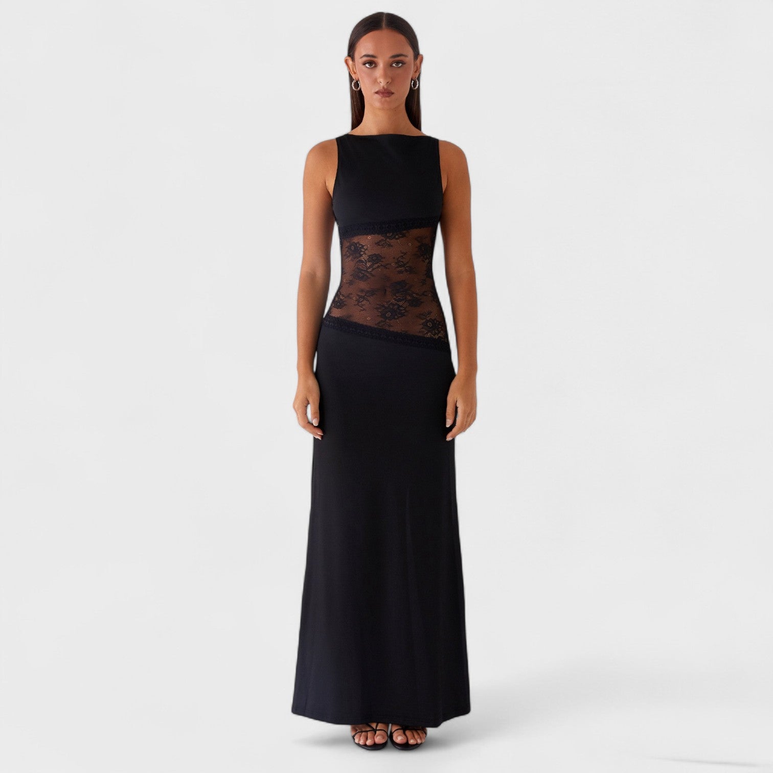 Lucinda - Vestito lungo in pizzo