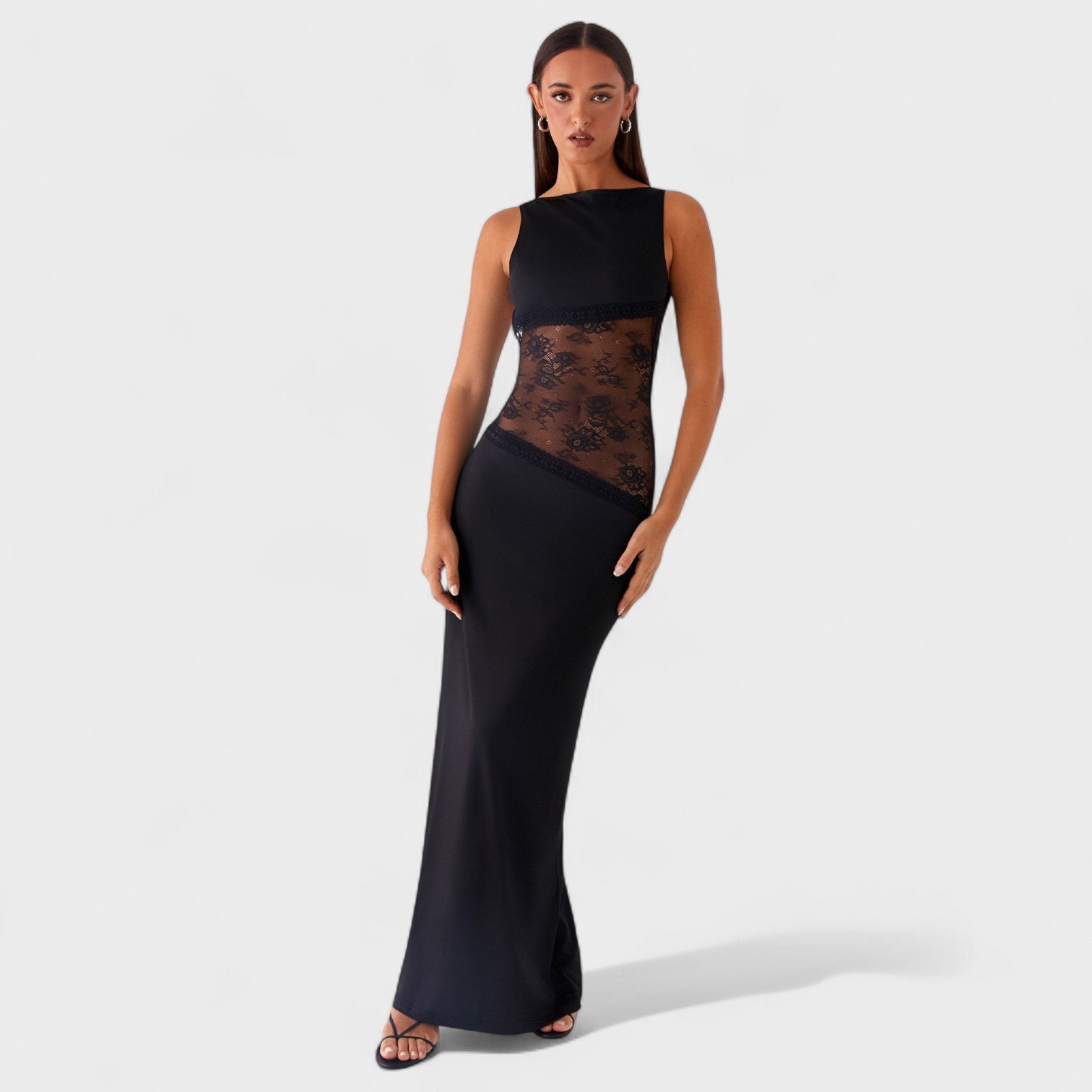 Lucinda - Vestito lungo in pizzo