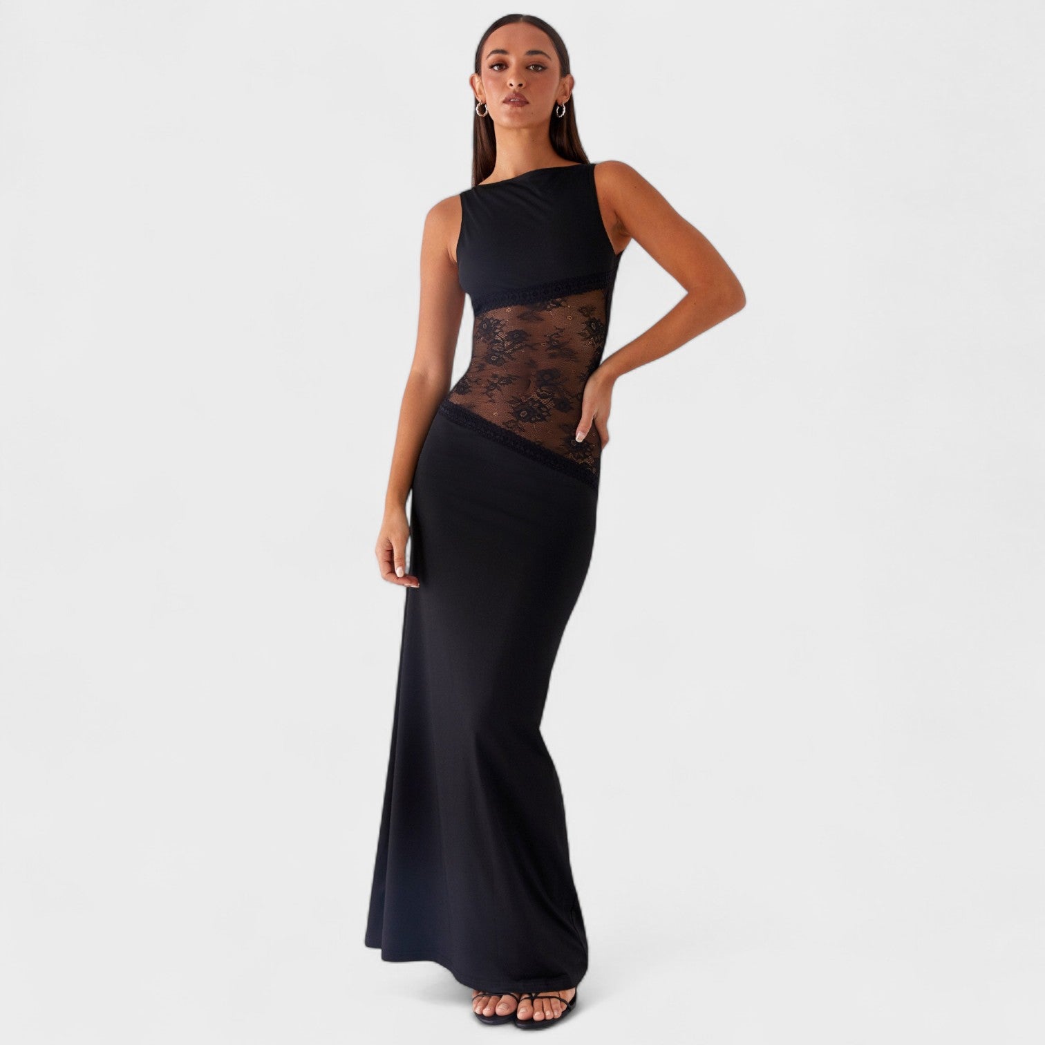 Lucinda - Vestito lungo in pizzo