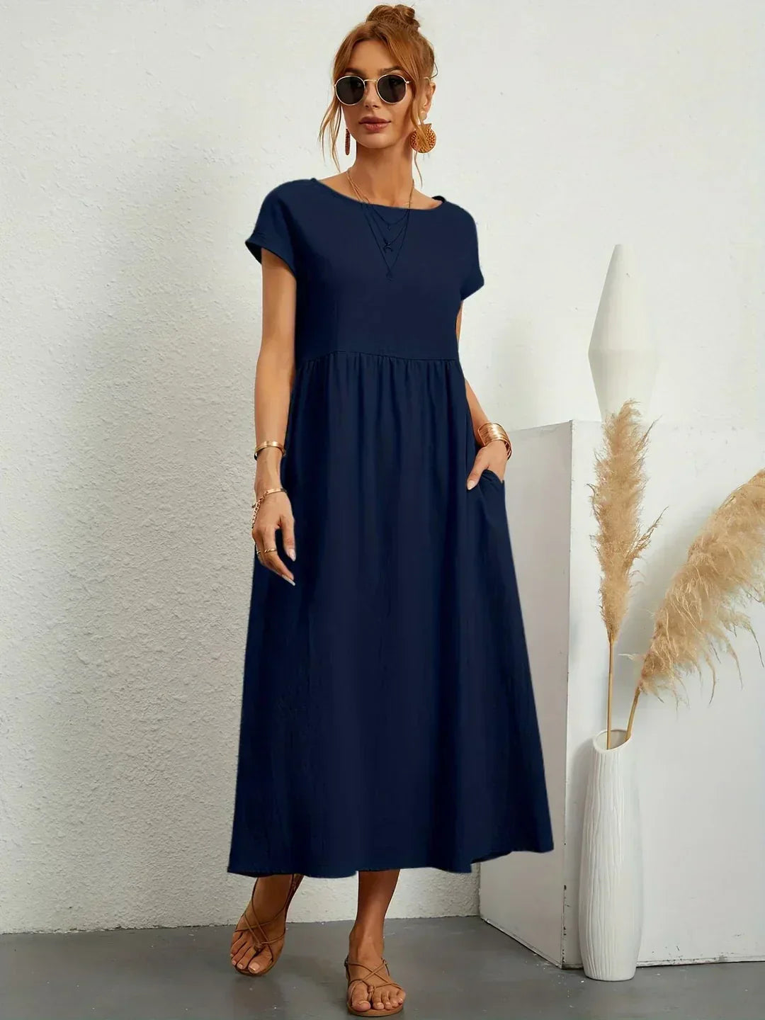 Gabriela | Abito midi fluido dall'eleganza intramontabile