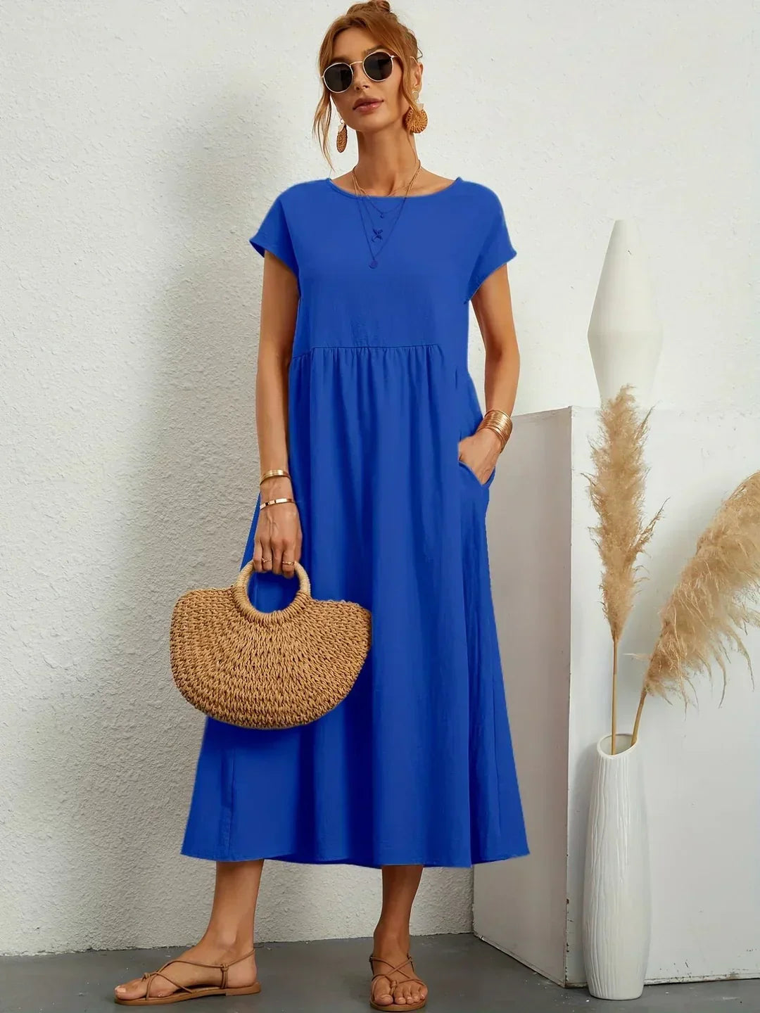 Gabriela | Abito midi fluido dall'eleganza intramontabile