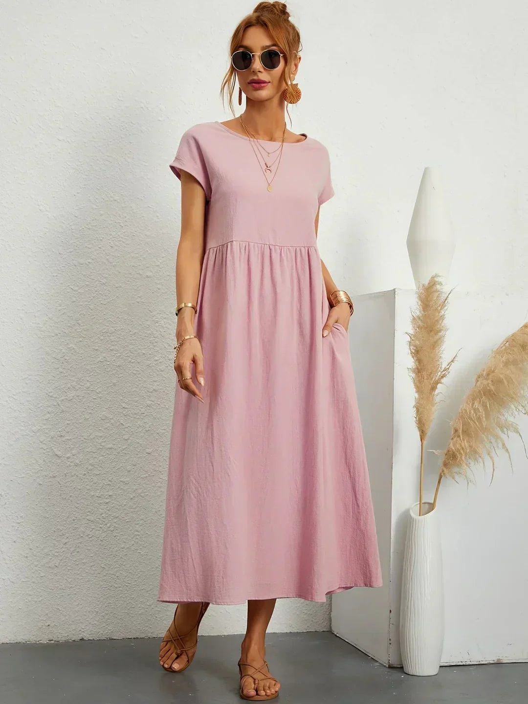 Gabriela | Abito midi fluido dall'eleganza intramontabile