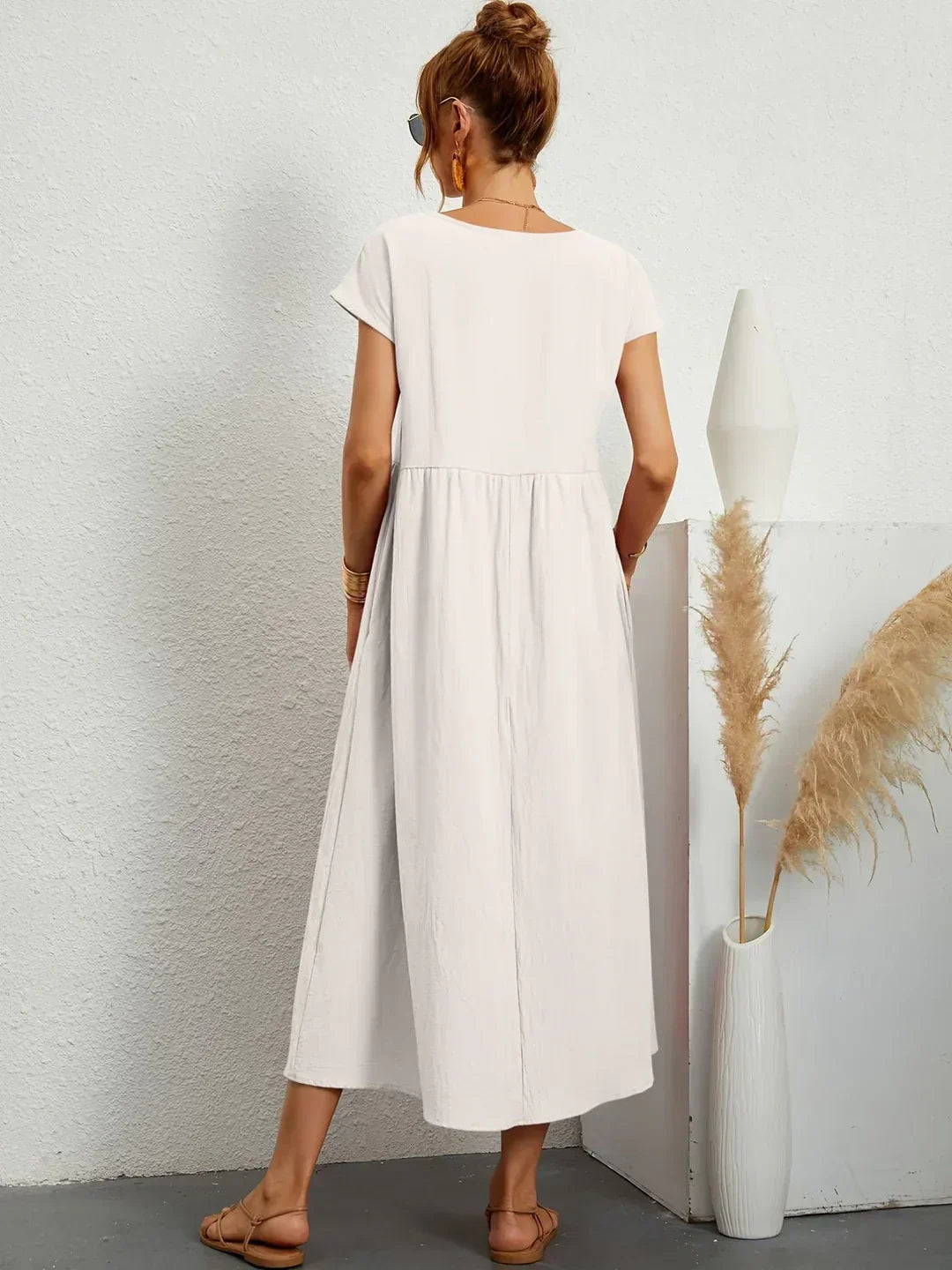 Gabriela | Abito midi fluido dall'eleganza intramontabile