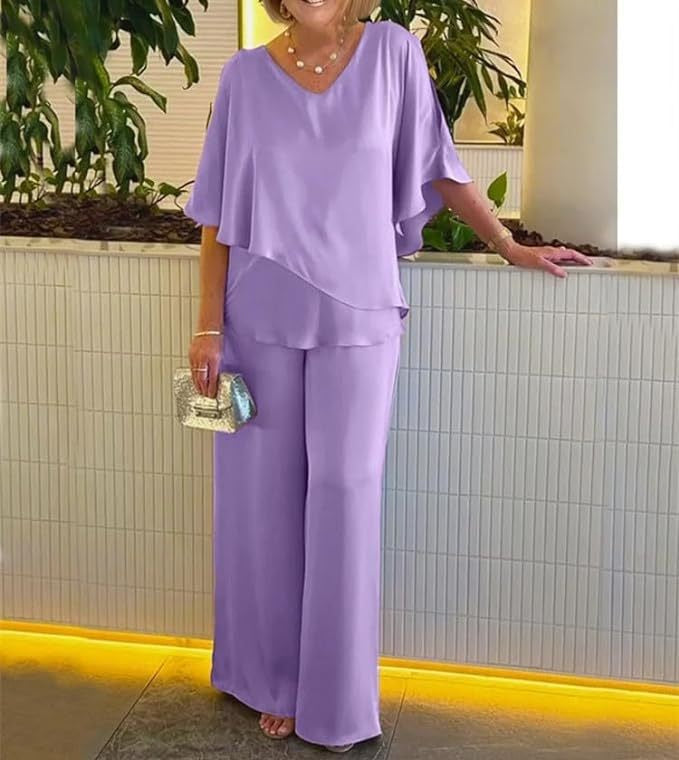 Martha - Completo comodo con pantaloni a gamba larga