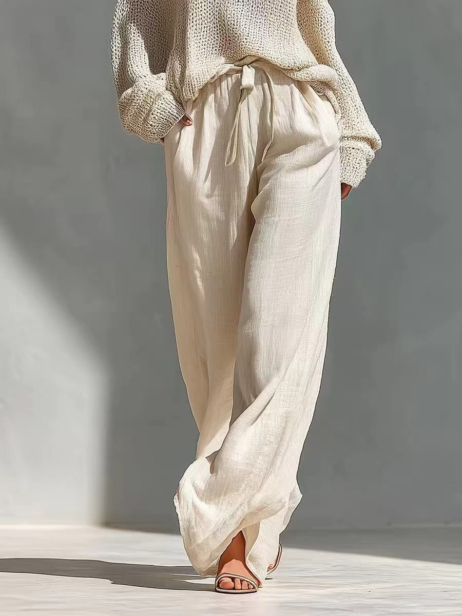 Set maglia e lino alla moda