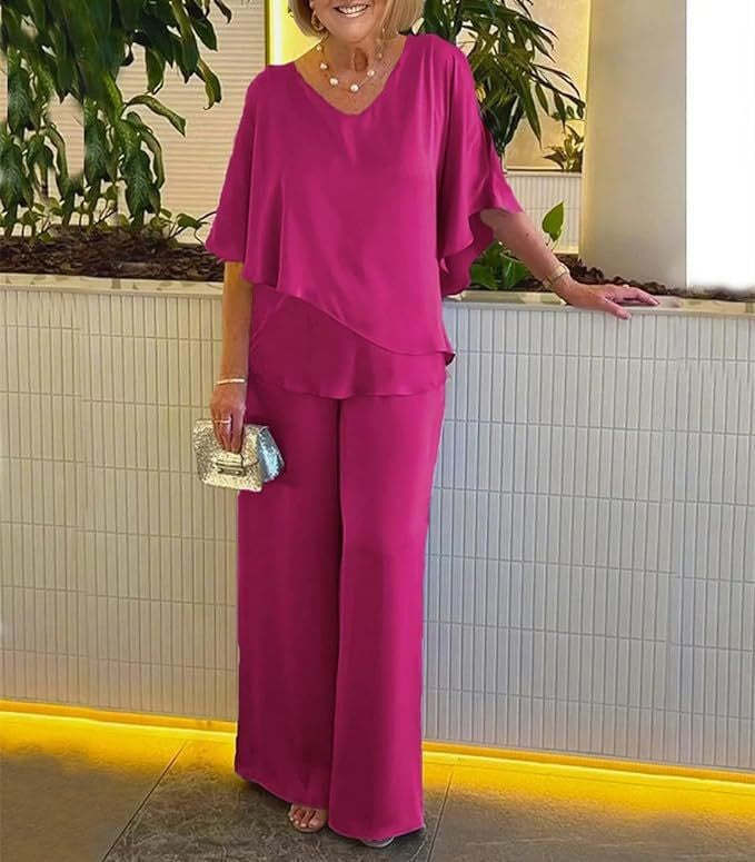 Martha - Completo comodo con pantaloni a gamba larga
