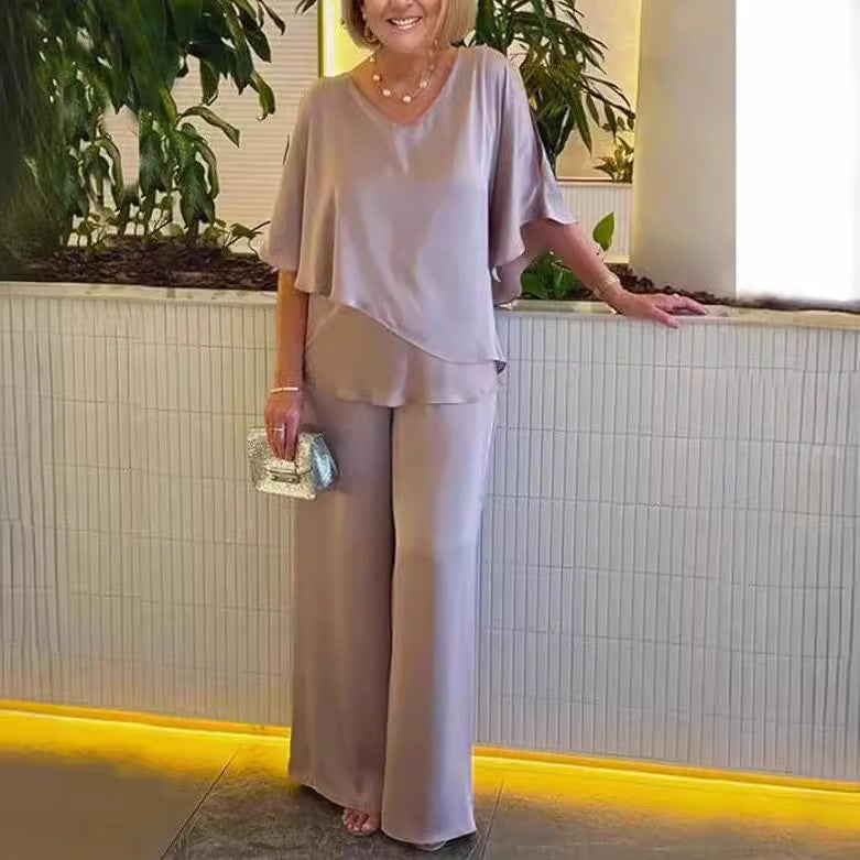 Martha - Completo comodo con pantaloni a gamba larga