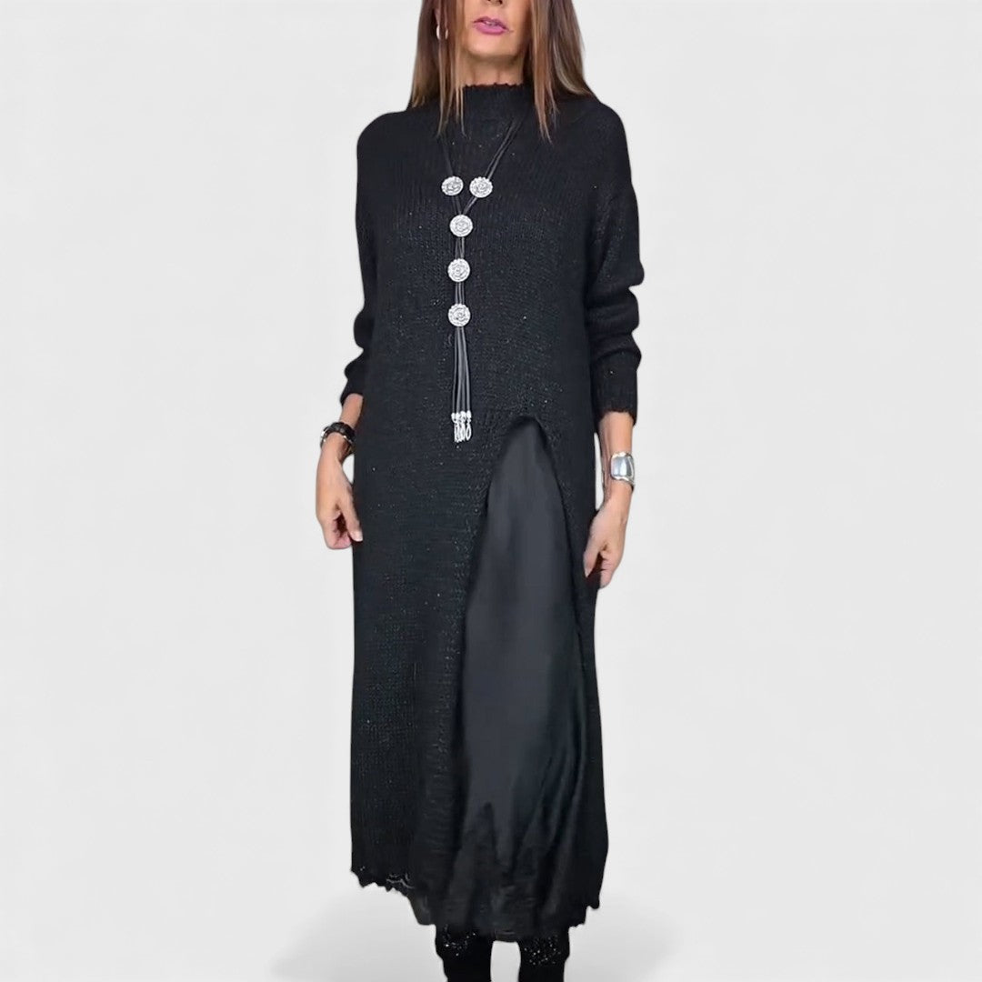 Lena - Completo elegante lungo in maglia