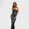 Carmen - Vestito in raso senza maniche