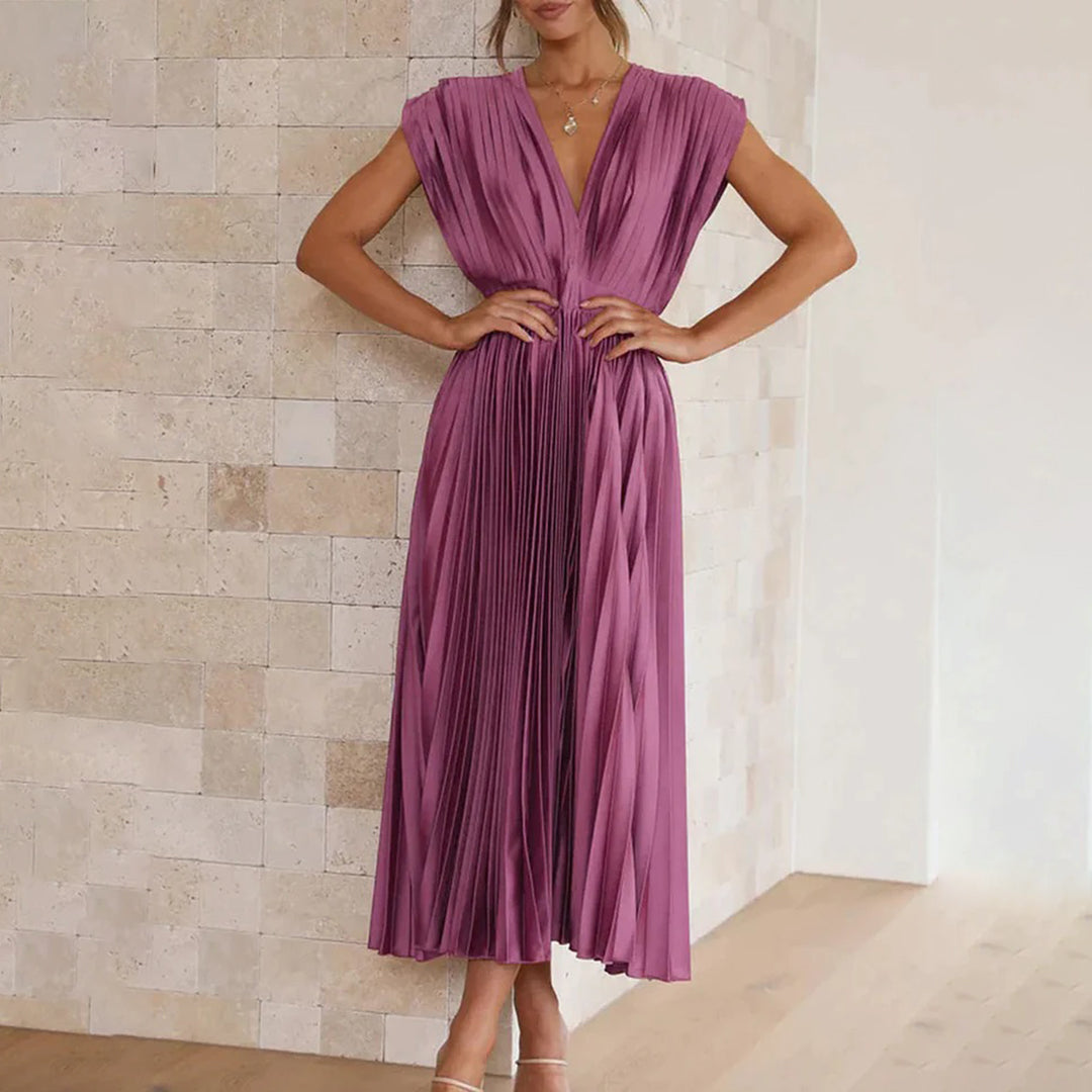 Marni™ | Abito Midi Plissettato Senza Tempo
