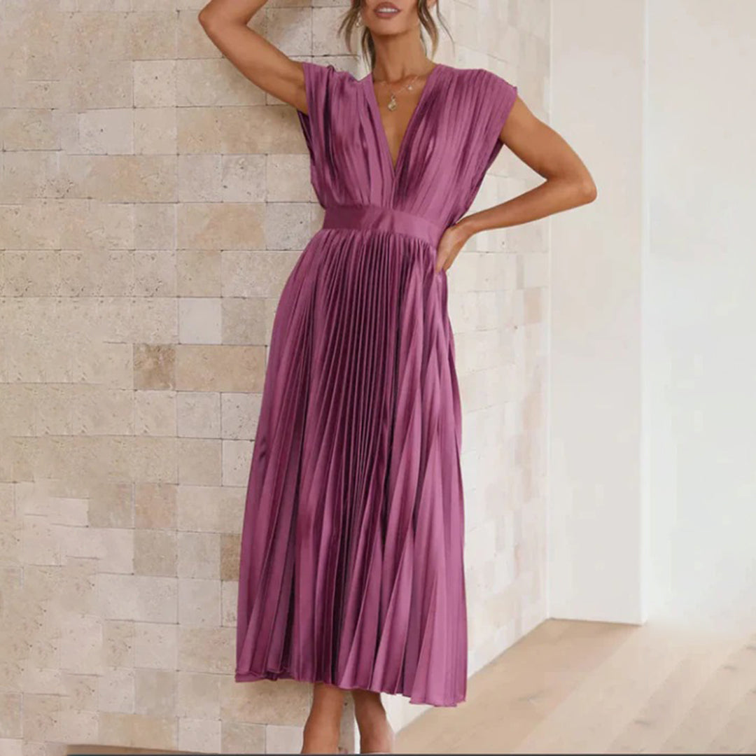 Marni™ | Abito Midi Plissettato Senza Tempo