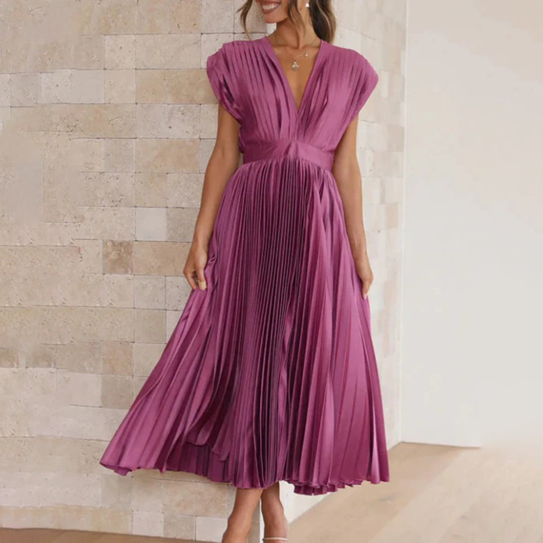 Marni™ | Abito Midi Plissettato Senza Tempo