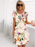 Camille – Abito elegante e fluido con balze