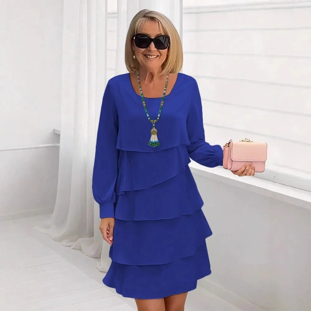 Madeleine – Abito elegante fluido con balze