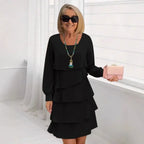 Madeleine – Abito elegante fluido con balze