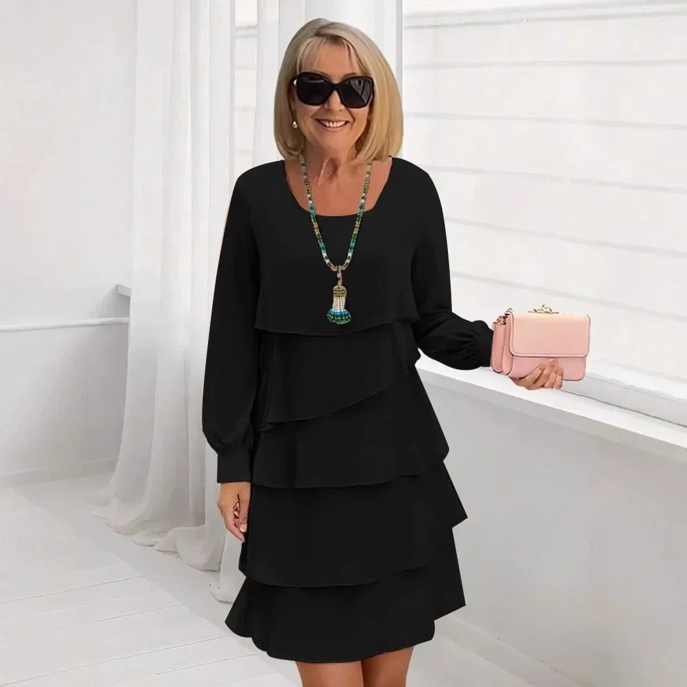Madeleine – Abito elegante fluido con balze