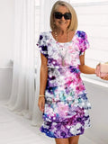 Françoise – Abito elegante fluido a balze