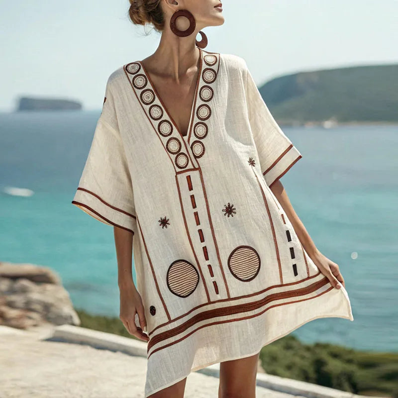 Gwen - Elegante e Confortevole Abito da Spiaggia per Giorni Caldi