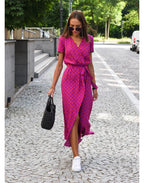 YARA | Elegante vestito con scollo a V incrociato e vestibilità che valorizza la figura