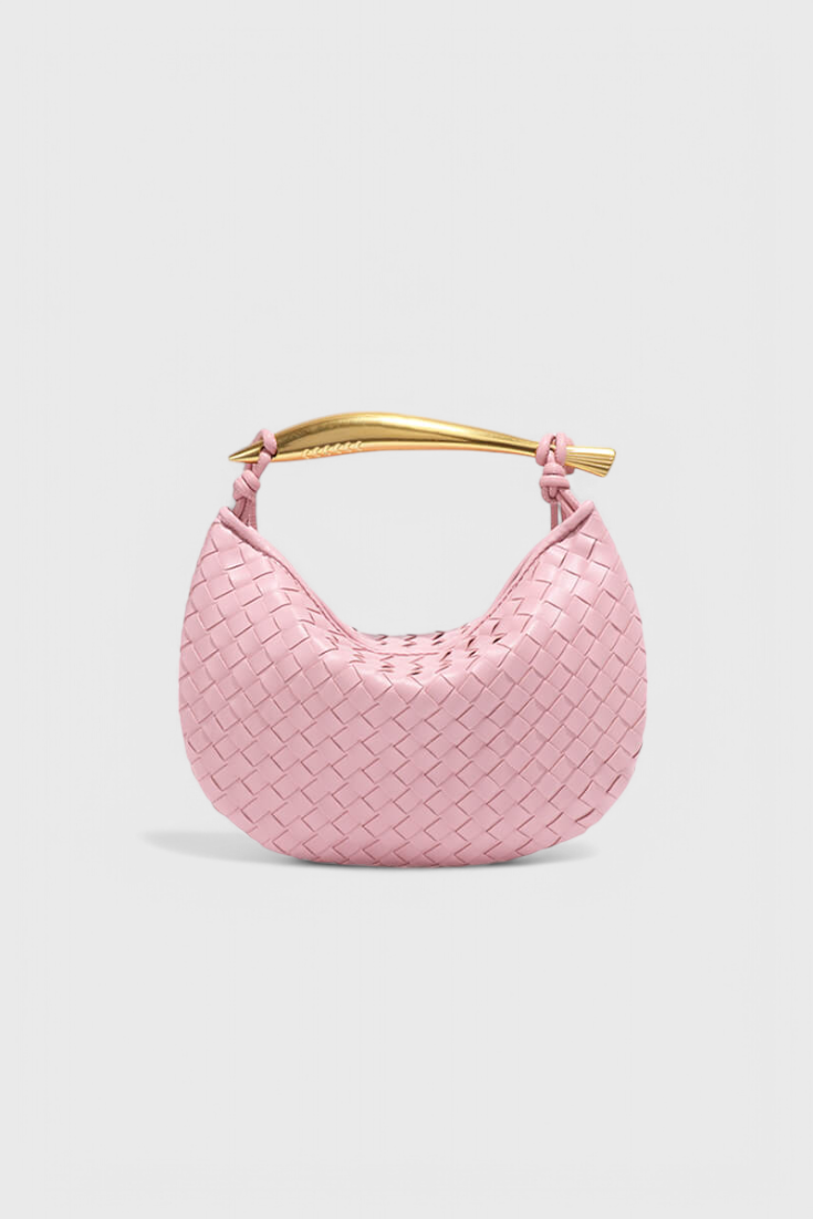 Bolso Gerda Woven con Asa de Oro