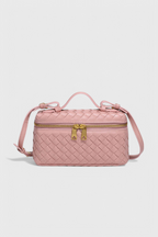 Borsa Mini Woven Milla con Dettagli Dorati