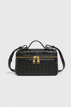 Borsa Mini Woven Milla con Dettagli Dorati