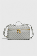 Borsa Mini Woven Milla con Dettagli Dorati