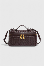 Borsa Mini Woven Milla con Dettagli Dorati