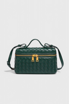 Borsa Mini Woven Milla con Dettagli Dorati