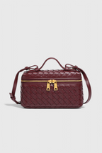 Borsa Mini Woven Milla con Dettagli Dorati