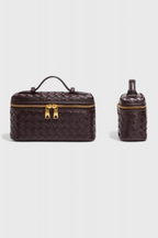 Borsa Mini Woven Milla con Dettagli Dorati