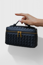 Borsa Mini Woven Milla con Dettagli Dorati