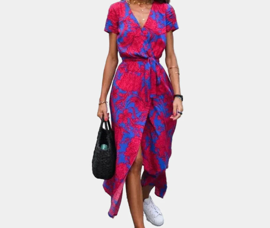 YARA | Elegante vestito con scollo a V incrociato e vestibilità che valorizza la figura