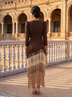 Vestito Ronda con Frange