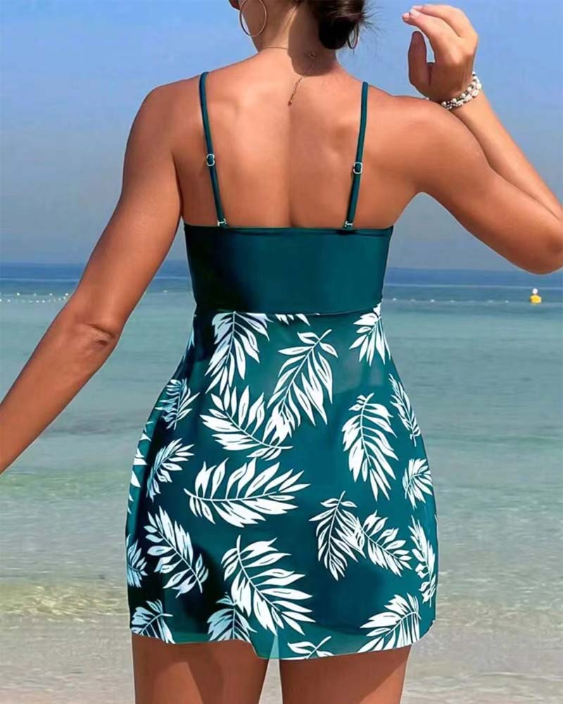 Tankini Sexy Stampa Rete