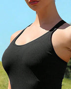 Canotta Con Reggiseno Integrato E Schiena Nuotatore