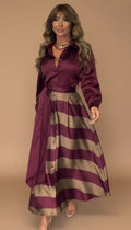 Mila | Vestito lungo a righe