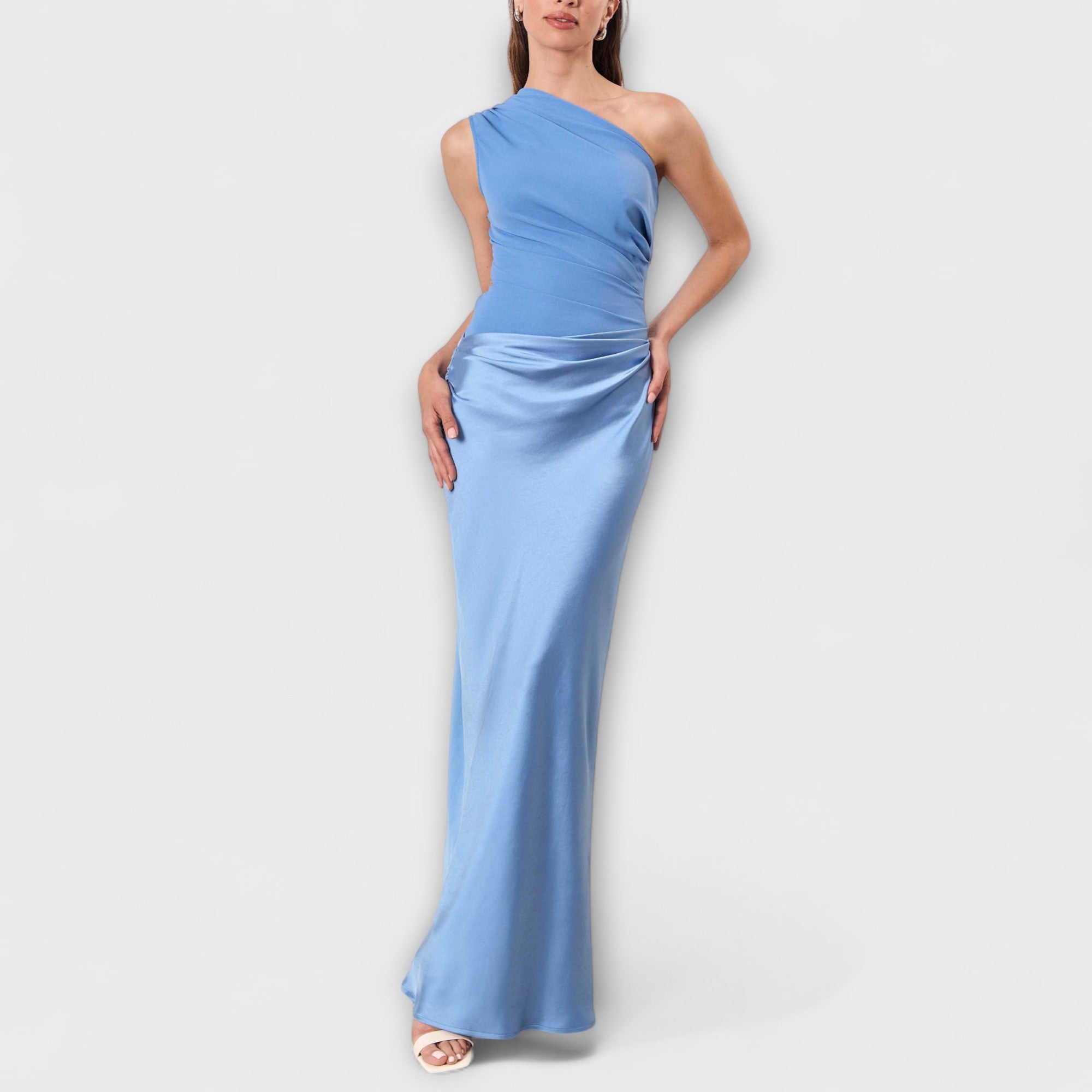 Luna - Vestito asimmetrico in raso