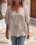 Camicetta scollo ampio vintage