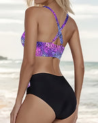 Bikini due pezzi stampato colorato