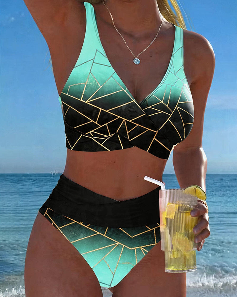 Bikini Sfumato Geometrico Linea