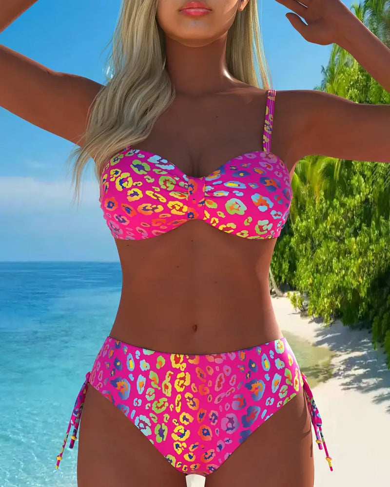 Bikini stampato leopardato