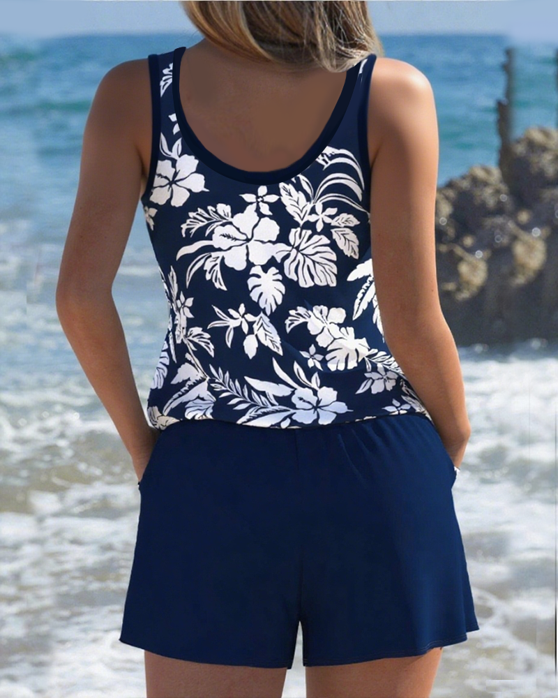 Costume da Bagno Due Pezzi Stile Casual da Vacanza
