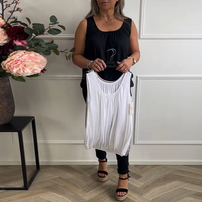 Canotta Reggiseno Incorporato Scollo A U Casual